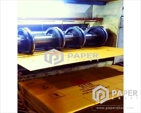  2 Color Printer Slotter With Auto Feeder on Paper