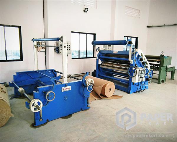 semi automatic corrugation plant machine online on
